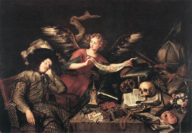 PEREDA, Antonio de The Knight's Dream af Sweden oil painting art